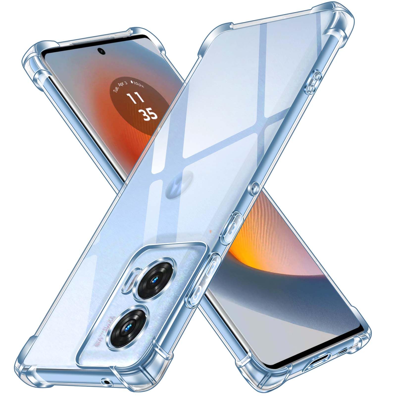 Ivoler Klare Silikon Hülle Für Motorola Moto Edge 30 Neo – Ultra Dünn, Transparent & Stoßfest