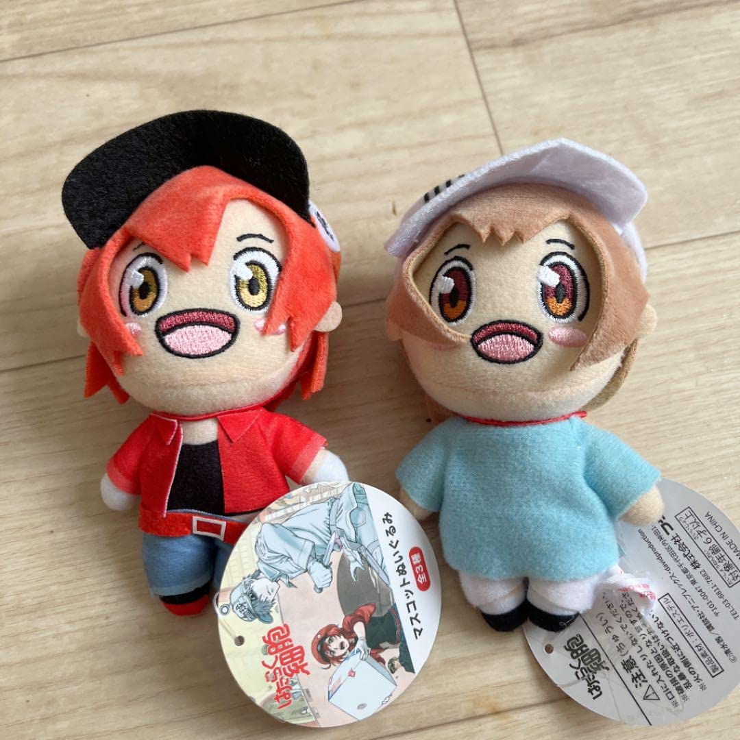 Amazon.co.jp: はたらく細胞 マスコットぬいぐるみ 赤血球 血小板 