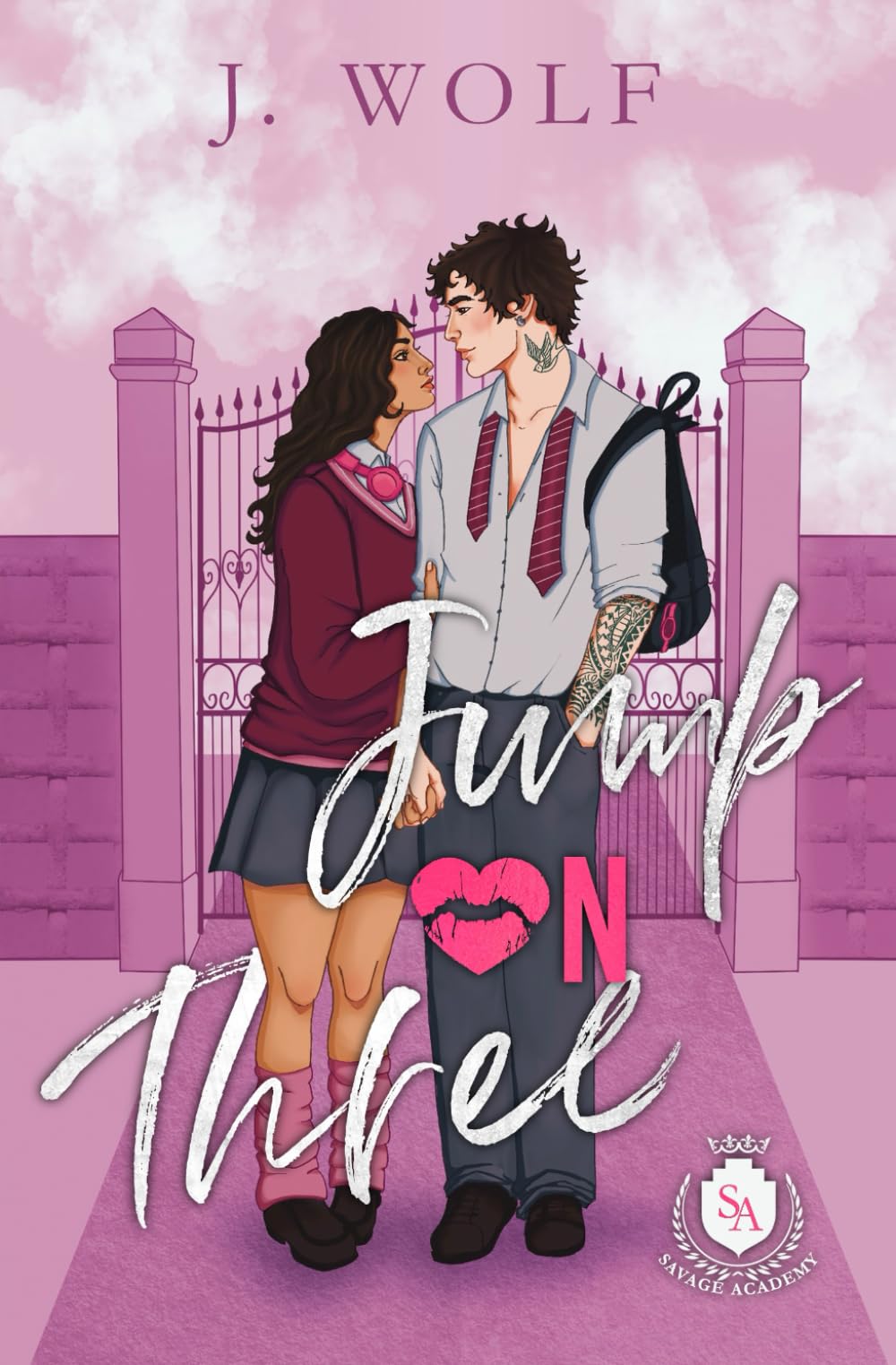 Jump on Three: A Bad Boy/Good Girl Academy Romance (Savage Academy)