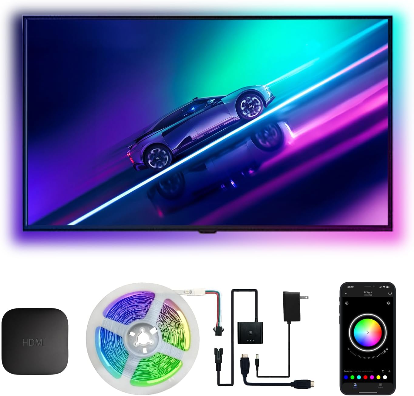 Govee TV Backlight 3 Lite voor 55-65 inch tv's
