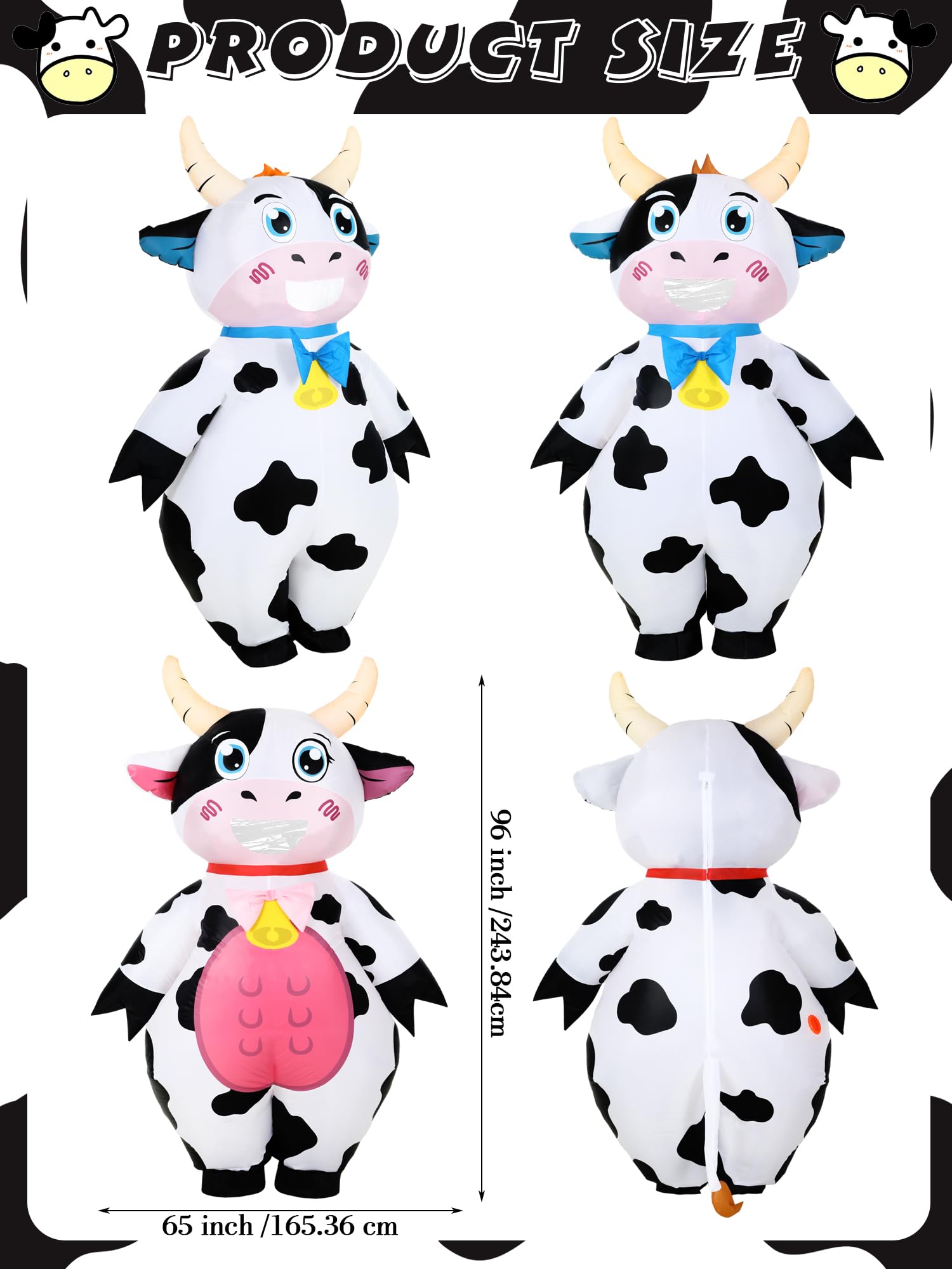 Poen 2 Pcs Giant Inflatable Baby Costume 96 Inch Baby