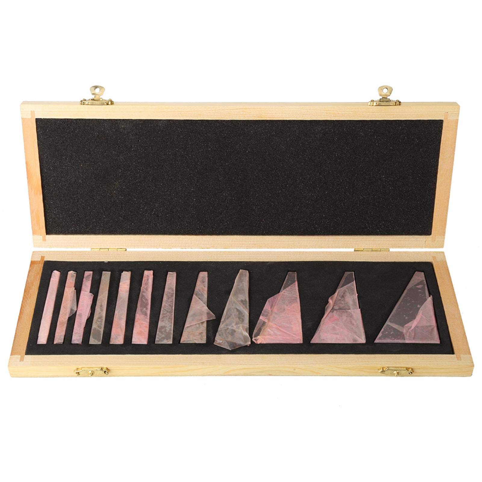 Goick Angle Block Gauge-12Pcs Angle Block Manganese Steel High Precision Machinist Lathe Measuring Tool(12Pcs)