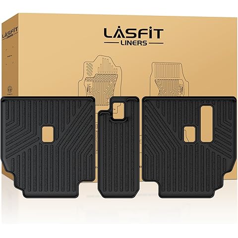 LASFIT Rear Seat Back Protector for Toyota 4Runner 2013-2024 7-Seats Back Cover (Not Fit 5 Seats) | Premium Extra Thick TPE Custom Fit Waterproof 4 Runner Second Row Back Seat Backrest Mat Liner