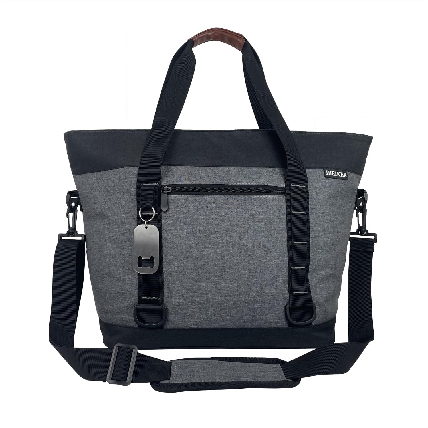 IBEIKER Insulated Cooler Bag, Large Insulated Bag, Reusable Shopping Bags, Leakproof Soft Cooler with BagsBottle Opener, Suitable for Supermarket Shopping, Travel,Beach,Family Picnic,Camping