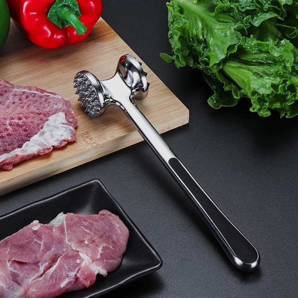 Meat Tenderizer Hammer with Comfortable-Grip Handle, Dual Sided Meat Tenderizer Mallet Marinating Prep Tool,Meat Tenderizer Hammer Tool for Tenderizing Steak Beef Poultry