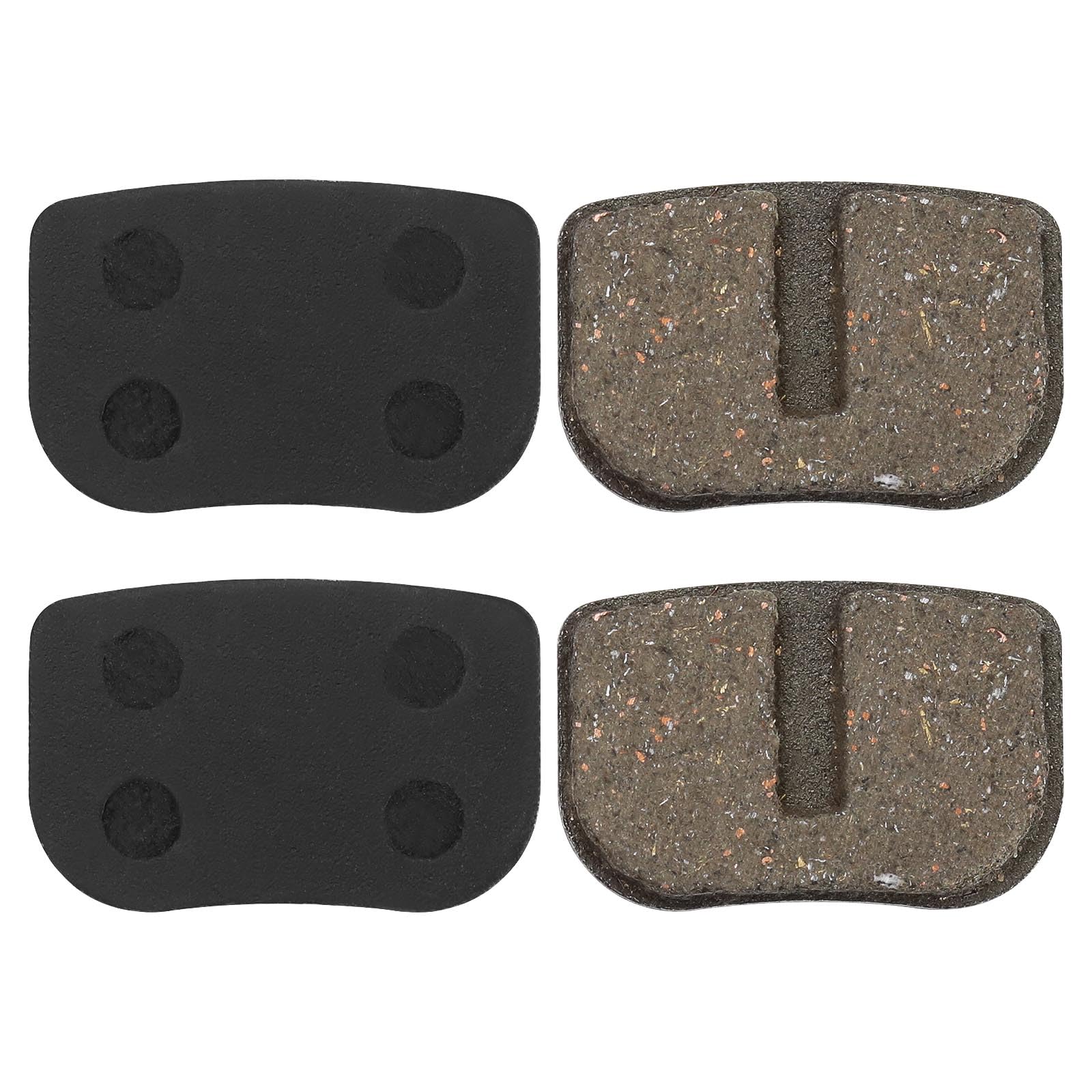2 Paar Bremsbeläge Kompatibel mit Mach1 Elektro- Oder Benzin-Scooter, Verschleißfeste Scheibenbremsen Scooter Reparaturset 27,5 X 18mm Schwarz