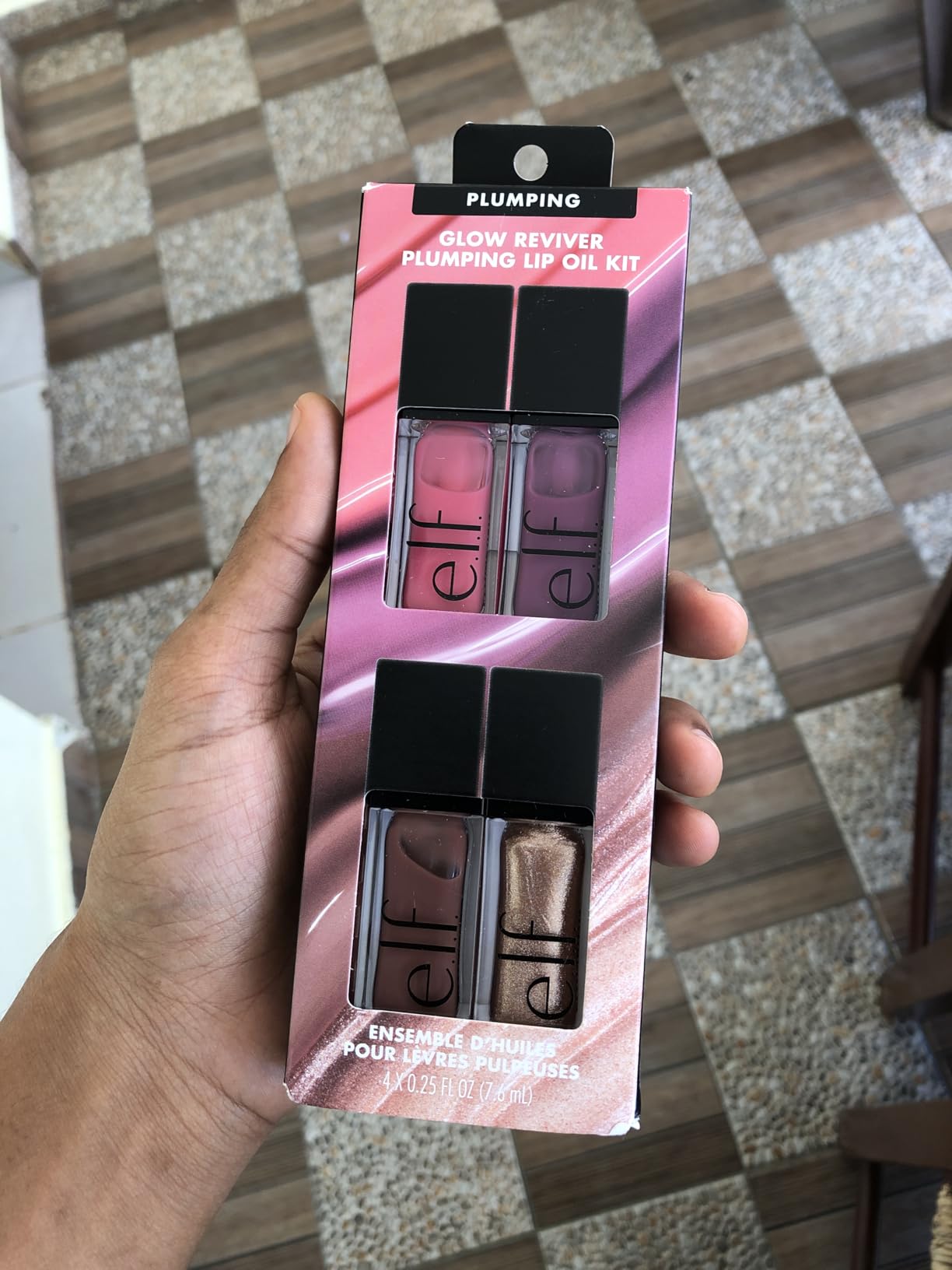e.l.f. Glow Reviver Plumping Lip Oil Kit, Nourishing Tinted Lip Oils For A High-Shine Finish, Infused With Jojoba Oil, Vegan & Cruelty-Free, 4 Shades