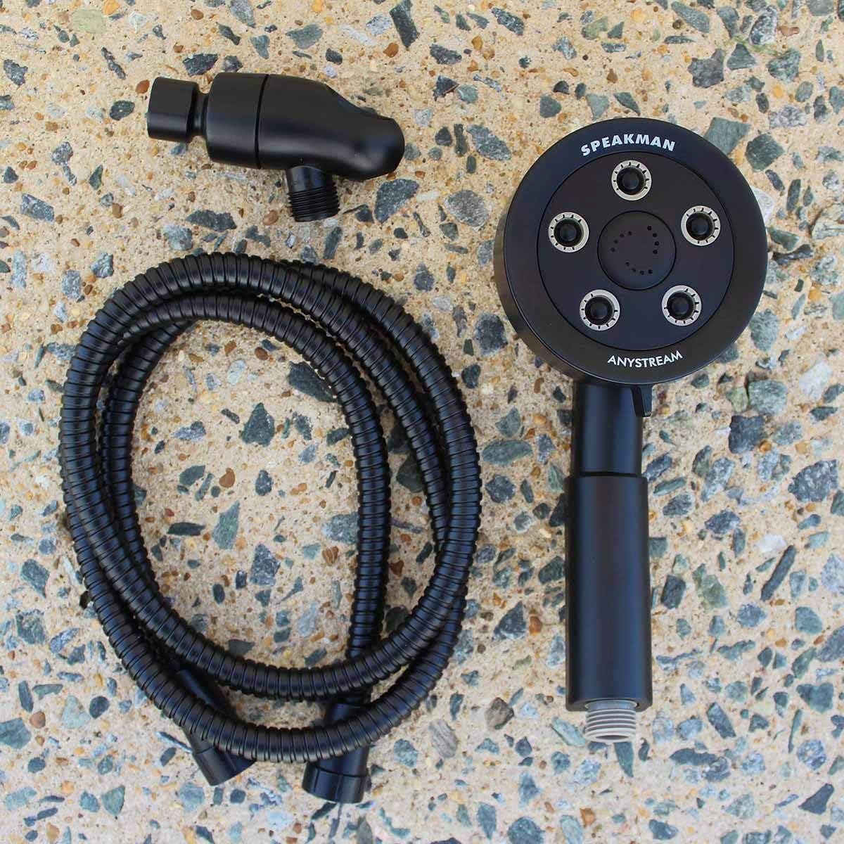 Speakman VS-3010-MB Neo Anystream Multi-Function Handheld Shower Head, 2.5 GPM, Matte Black
