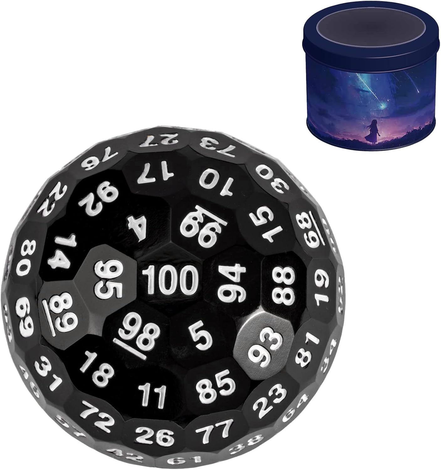 Poludie Upgraded D100 Dice, Single 100 Sided Polyhedral