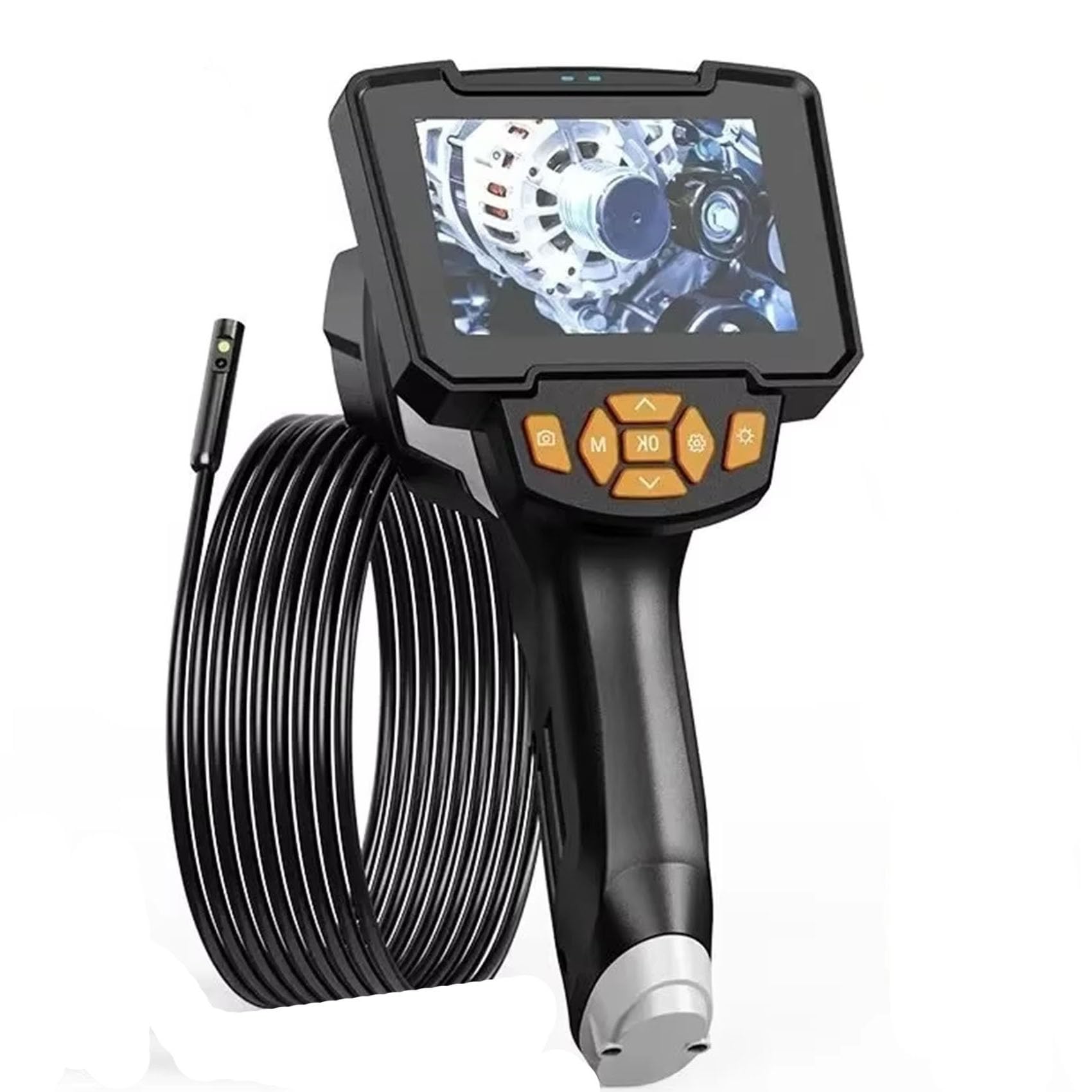 HYZHANHONG 1m, Single Lens Handheld Sewer Inspection Camera, 1080P High-Definition Endoscope with Light, 4.3-Inch Color LCD Screen Industrial Endoscope, Drainage Pipe Snake Shaped Camera