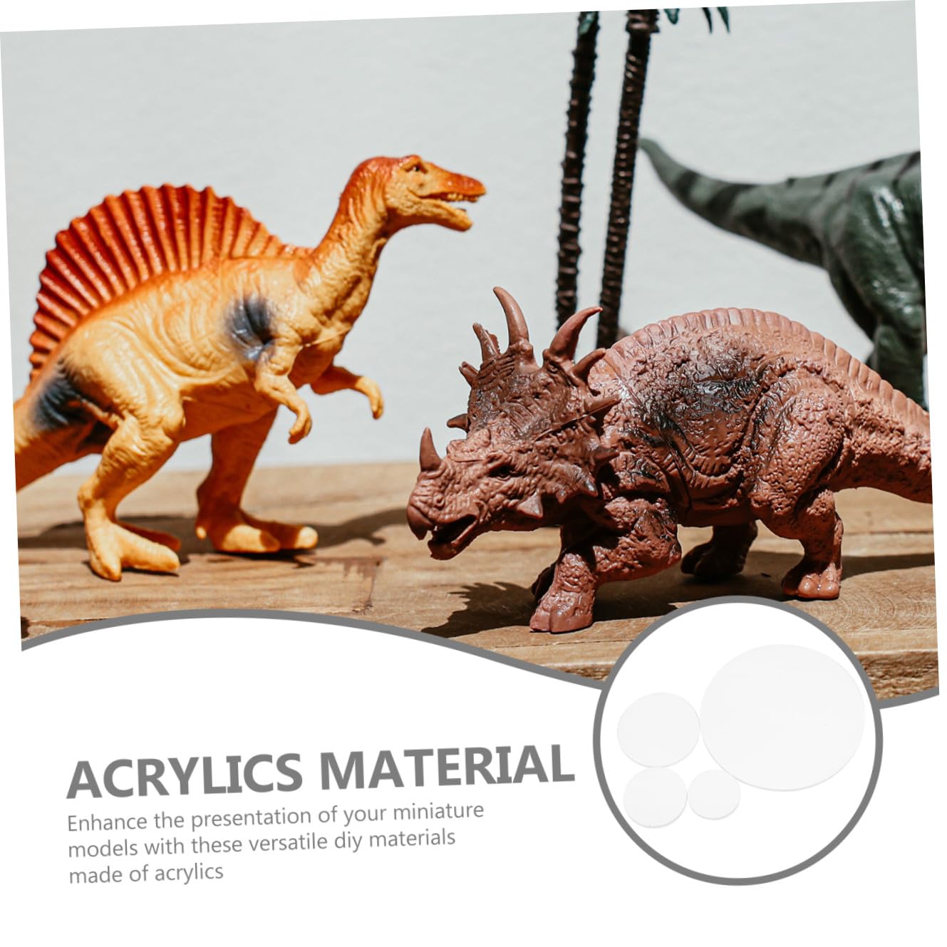 Vaguelly 40kawałki Sztuk Przezroczystych Okrągłych Podstaw Akrylowych Do Miniaturowych Figurek Do Modelarstwa i Rzemiosła
