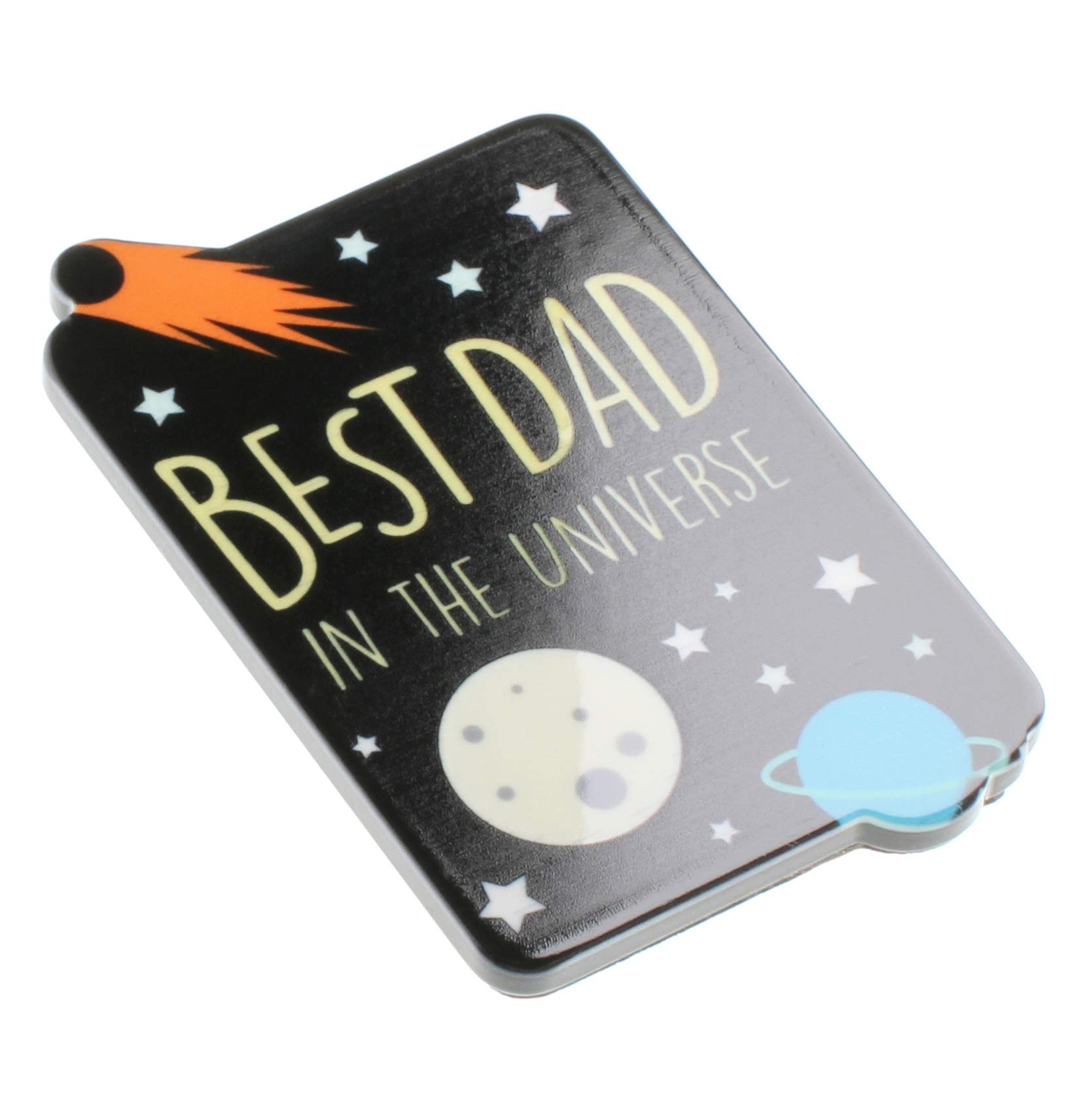 Best Dad in the Universe Space Quote Novelty Magnet Father Daddy