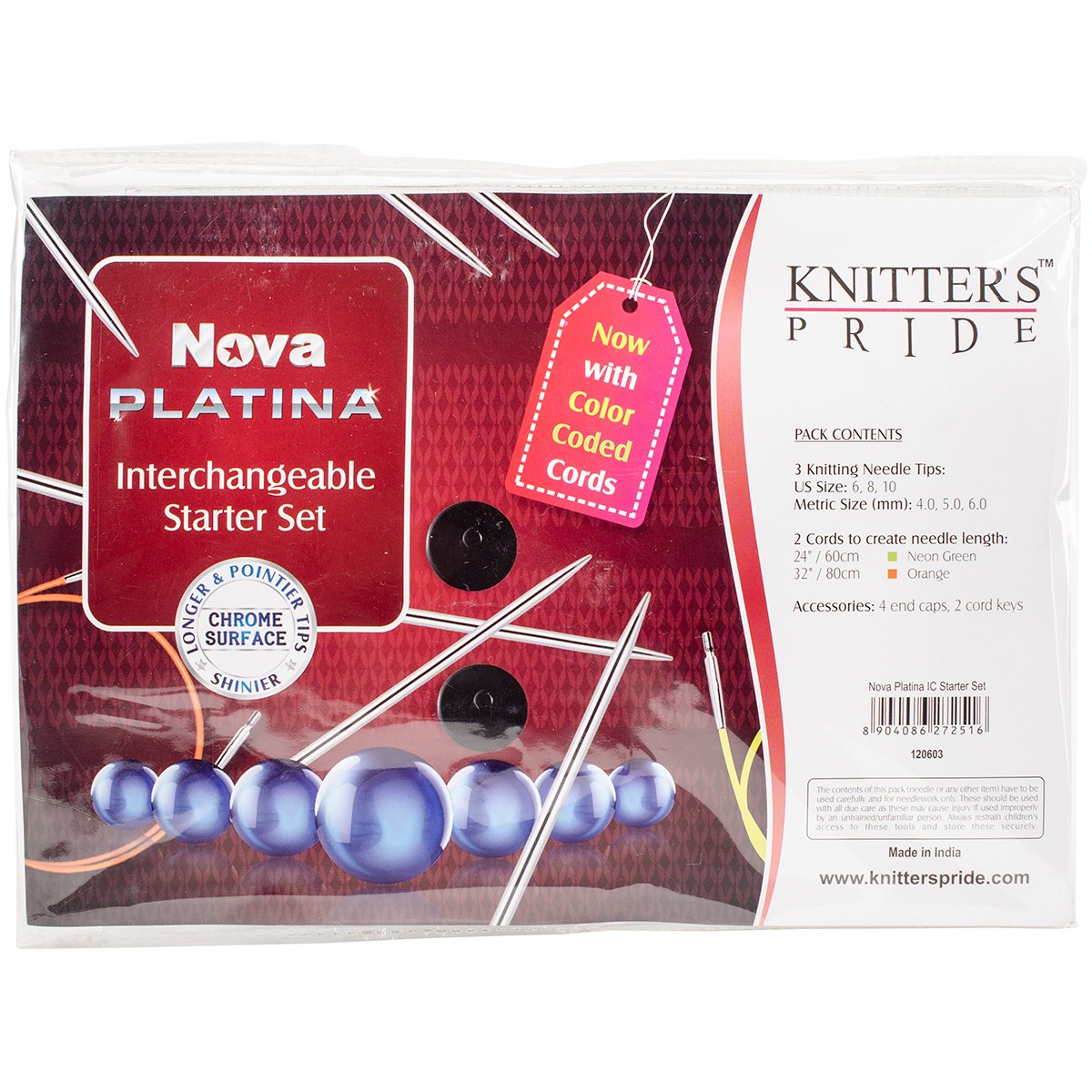 Knitter's PrideNova Platina Interchangeable Starter Set