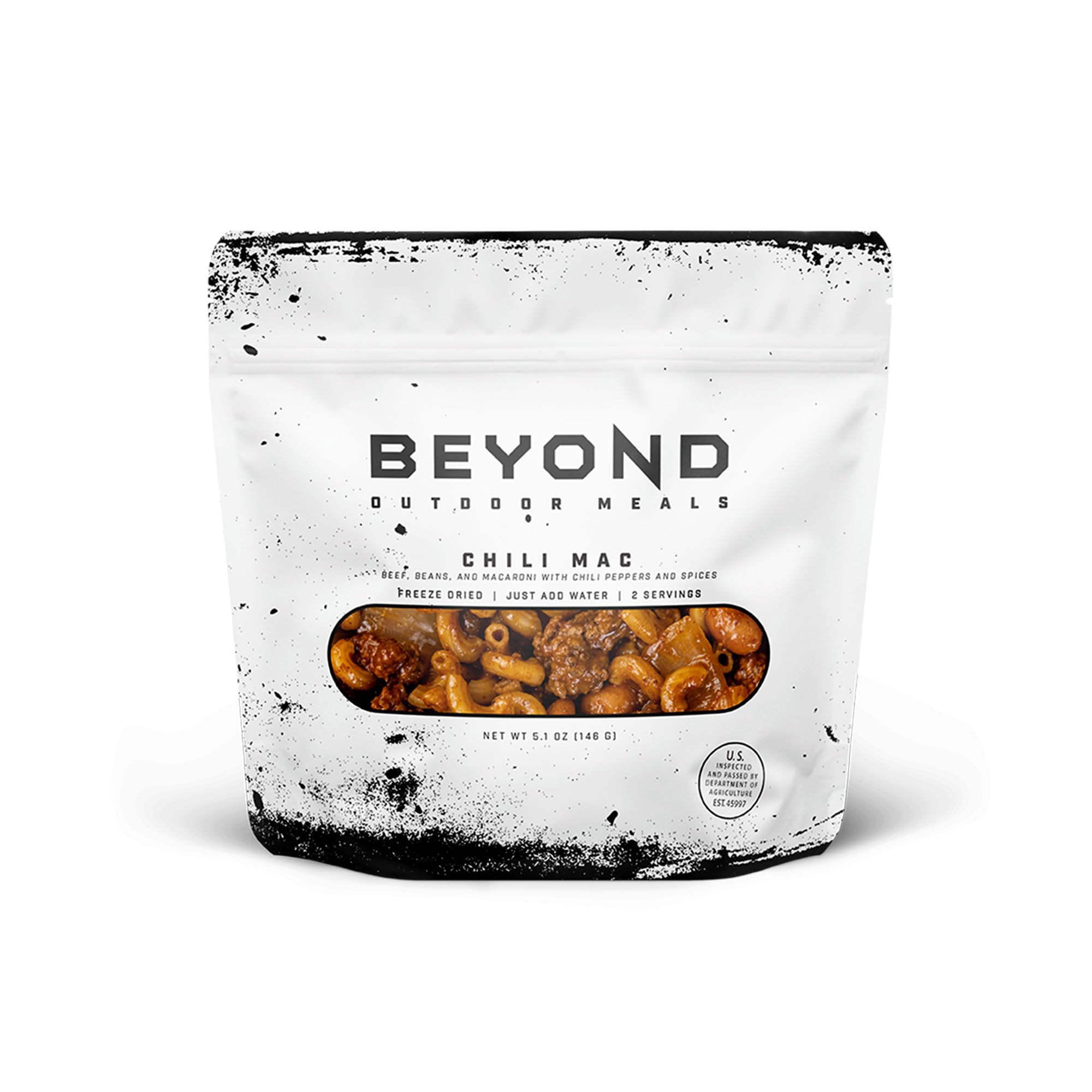 Beyond Outdoor Meals Chili Mac | Freeze Dried Camping & Backpacking Food | High Protein Meals | Just Add Water