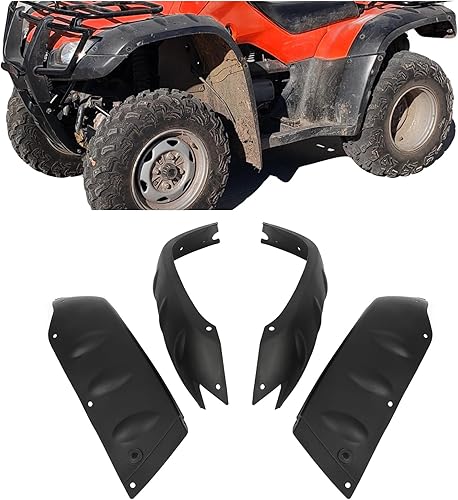 KUAFU Fender Flare compatible con Honda TRX350 TM 2004-2007 TM FM FE TE  TRX400 FA FGA Rancher Guardabarros Guardabarros, kit de aletas de