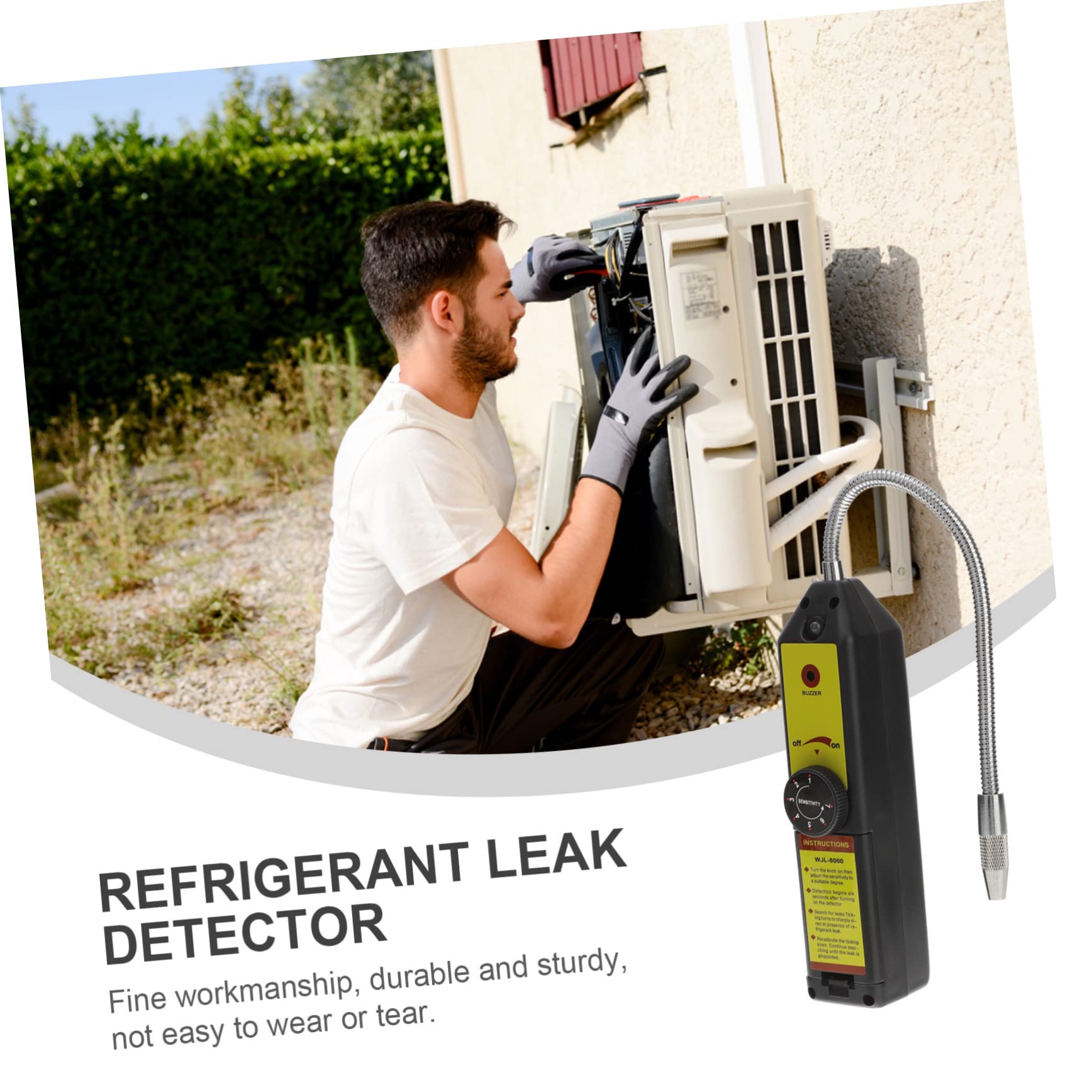 Tofficu 2 Stück Kältemittel Lecksucher mit Einstellbarer Sensitivität Elektronischer Halogen Tester für HVAC Systeme Langlebiger Batteriebetrieb Automatische Kalibrierung Präzises