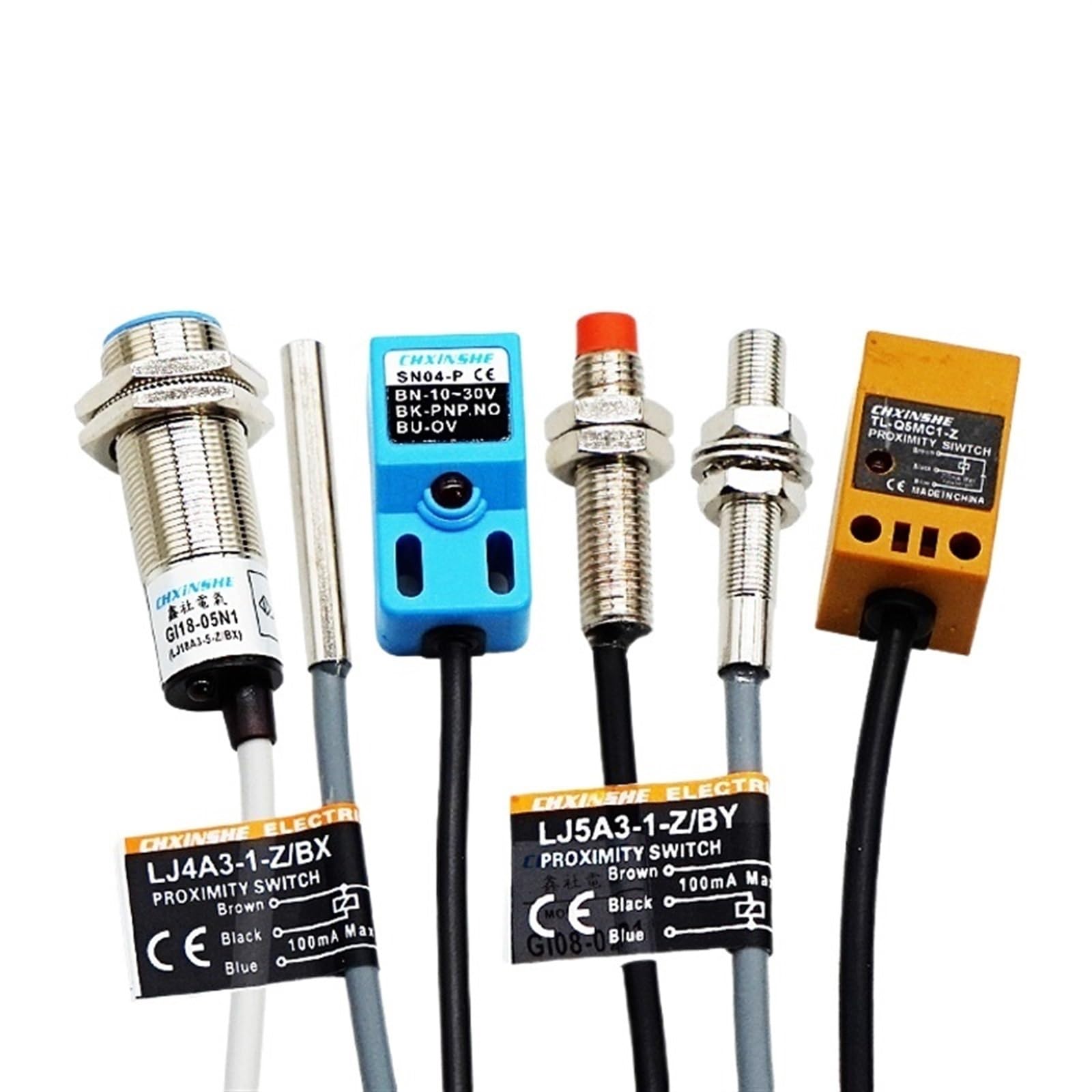 Interruptor de proximidad inductivo Interruptor de proximidad Sensor Integrado No Integrado Cantidad de interruptores CC/CA NPN/PNP GI(GI18-05N1)