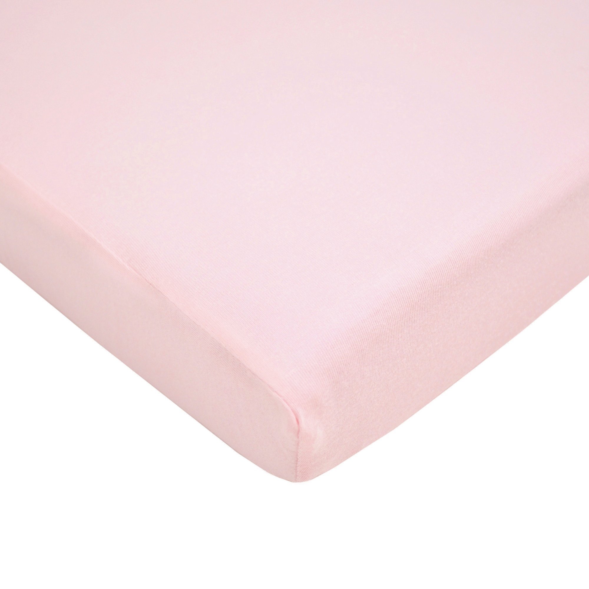 American Baby Company 100% Natural Cotton Fitted Pack and Play Sheet 39" x 27" - Soft & Breathable Pack N Play Sheet for Playpen, Playard & Mini Crib Mattress, Baby Pink, for Boys & Girls