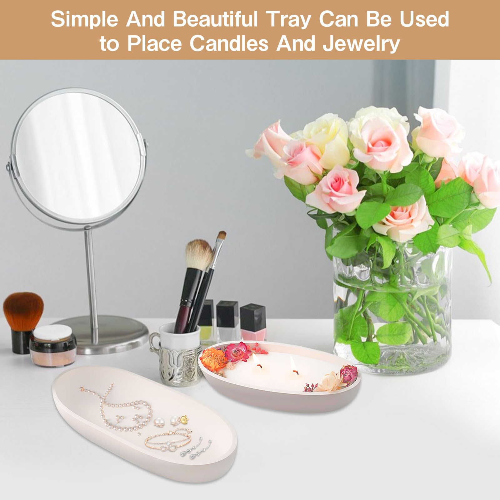 OVBOVA Resin Silikonform Tablett - 219x67x42mm, Für Epoxidharz & Kerzen