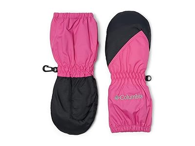 Columbia Kids Chippewatm II Long Mittens (Toddler) Extreme Cold Weather Gloves Pink Ice/Black, Polyester