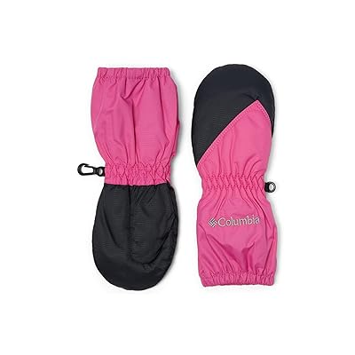 Columbia Kids Chippewatm II Long Mittens (Toddler) Extreme Cold Weather Gloves Pink Ice/Black, Polyester