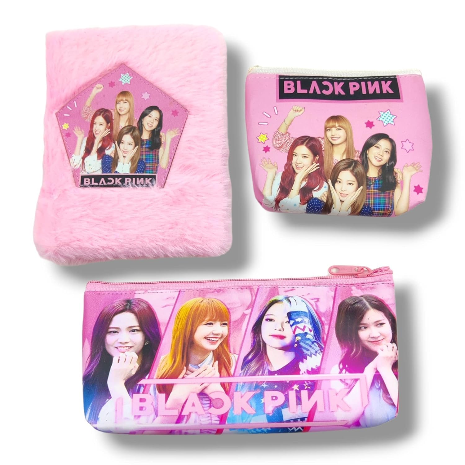 Prezzie Villa 3 in 1 Black Pink Stationery Set for Kids in Multicolor 2 Pouches and 1 Mini Diary Set (B0BRN77CYM) Amazon Price History, Amazon Price Tracker