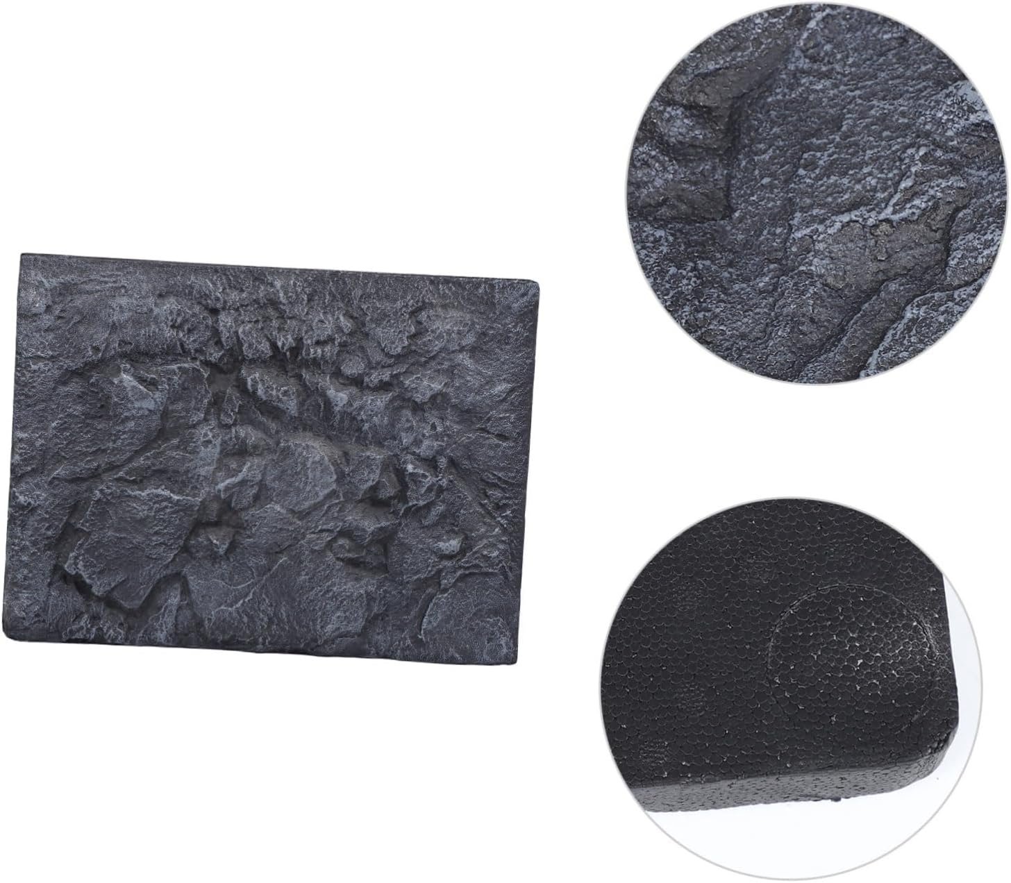 Three Aquarium Background Wall Decor Stone Effect Tank Decor for Reptiles Fish and Environments Lightweight Design for Easy Installation