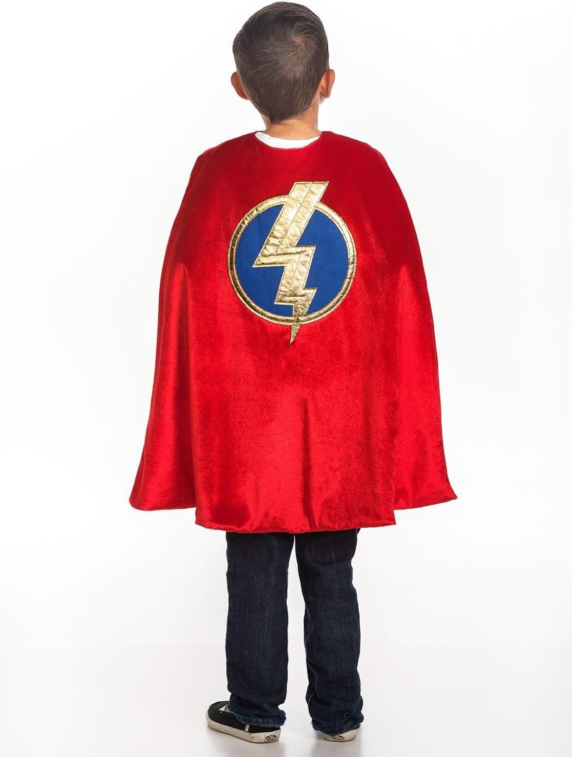 Little Adventures Red Superhero Cape with Velcro Closure, Child Size