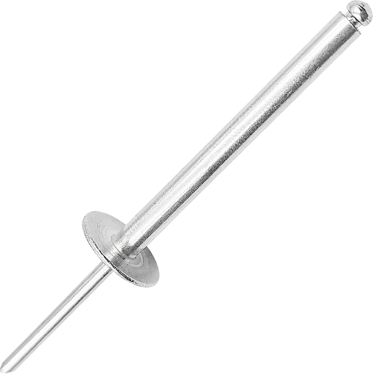 30Pcs Large Flange Extra Long Blind Rivets, Extended Length, Aluminium Large Head Steel Shank Mandrel Long-Shaft Pop Rivets (3/16"x1-3/16")