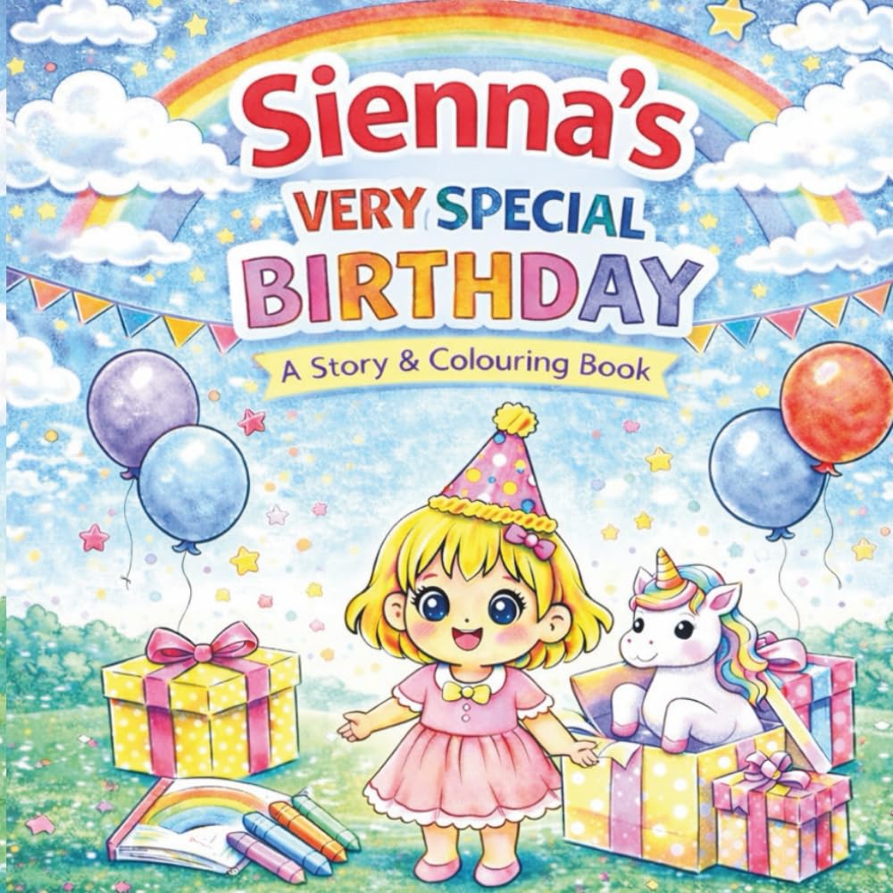 Sienna's Very Special Birthday: A Story & Colouring Book