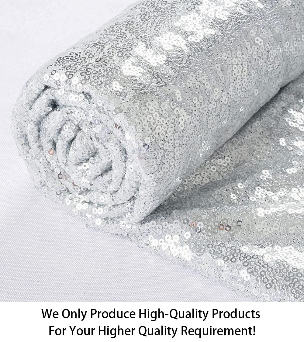 silver dress material Amazon.com: ShiDianYi 15 Feet Silver Sequin Fabric