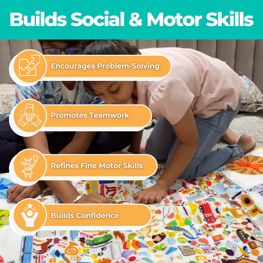 Berrybee I Spy Mat | Detective & Educational Game for Kids Ages 6–10 | Brain-Boosting Play Mat for Matching, Search & Find, Memory Skills | Fun Gift for Boys & Girls Toddlers and Seniors 4