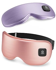 Heated Eye Mask - Cordless Eye Mask for Dry Eyes Eye Relief Improved Sleep Washable Eye Heating pad