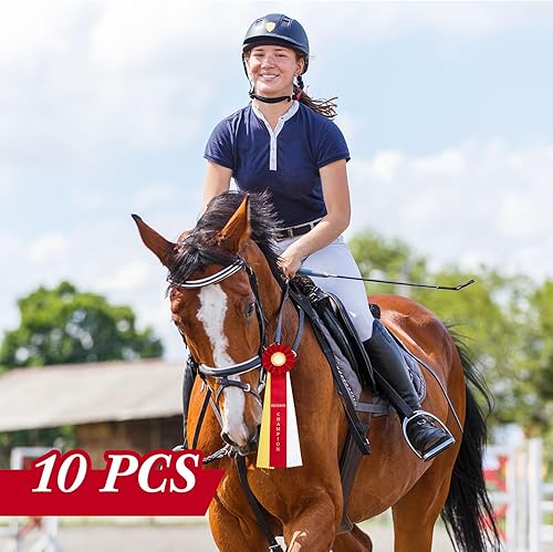 Miniatura 5 de Cinta de participación de campeón de espectáculo de caballos y campeón de reserva, cinta de participación de premios con tarjeta de evento, cintas