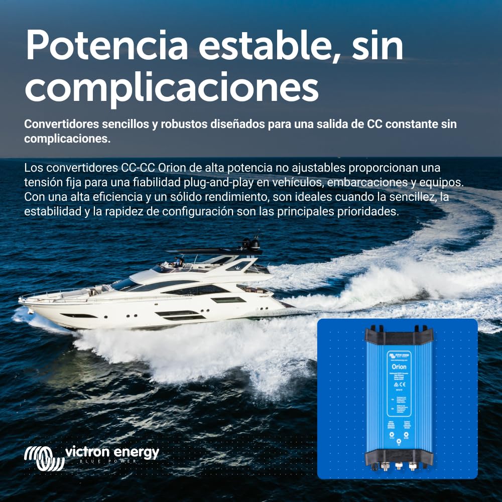 Victron Energy Orion IP20 24/12-Voltios 70 amperios Convertidor de CC a CC No Aislado, Alta Potencia