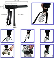 Vista 4 de Correa de tobillo para máquinas de cable y pesas de mancuernas, correas de tobillo para entrenamiento de glúteos, accesorio de mancuernas de pie