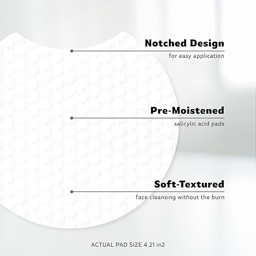 Miniatura 5 de Stridex Almohadillas medicinales para el acné, máximo, 90 unidades, paquete de 3 toallitas de limpieza facial, almohadillas faciales sin alcohol,