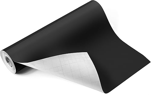 EZ Craft USA Rollo de vinilo negro brillante de 12 x 40 pies, vinilo negro, multisuperficie, vinilo, calcomanía