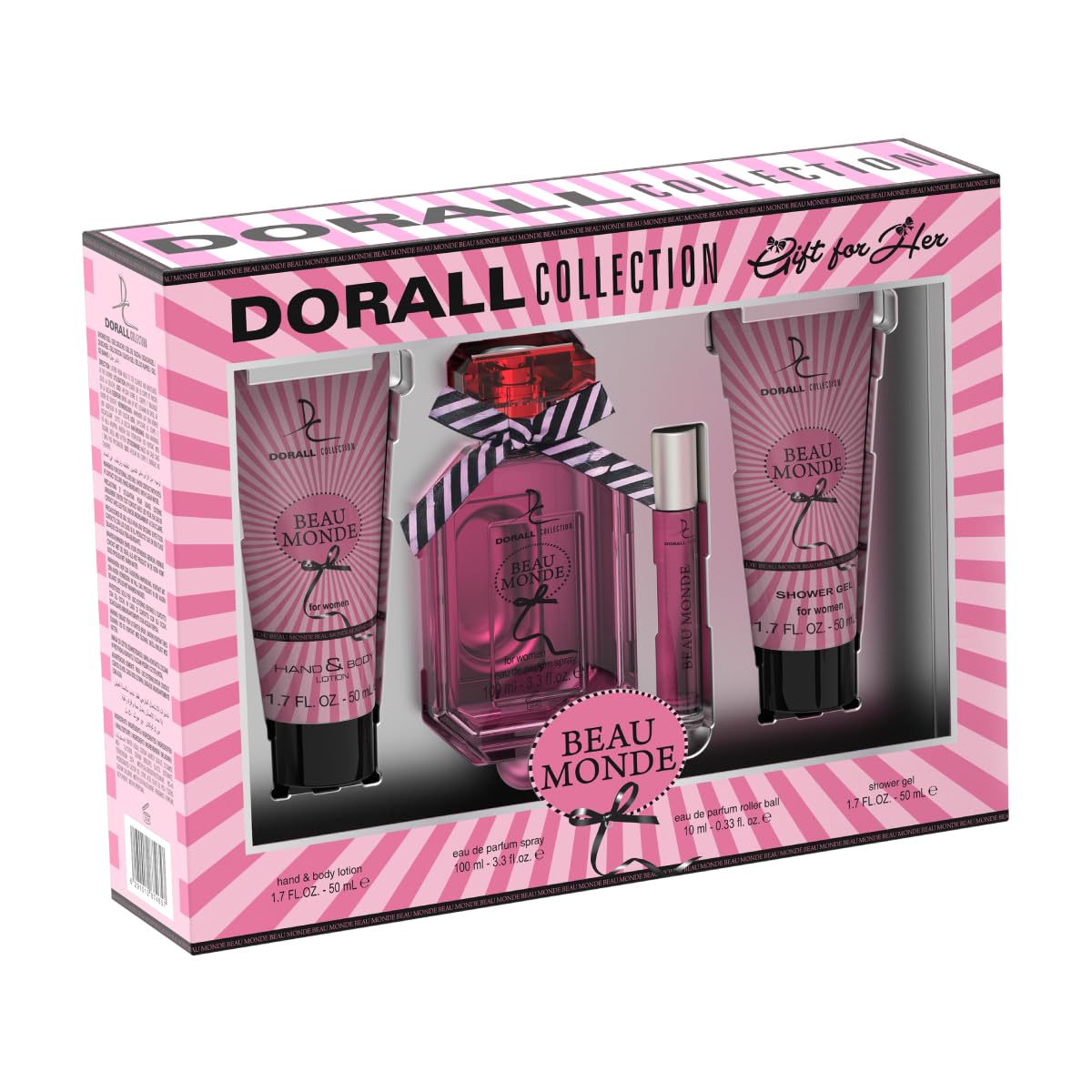 DORALL COLLECTION G/S Beau Monde (Women) 4Pc 18 (EDP 100ml+ BL 50ml+SG 50ml)