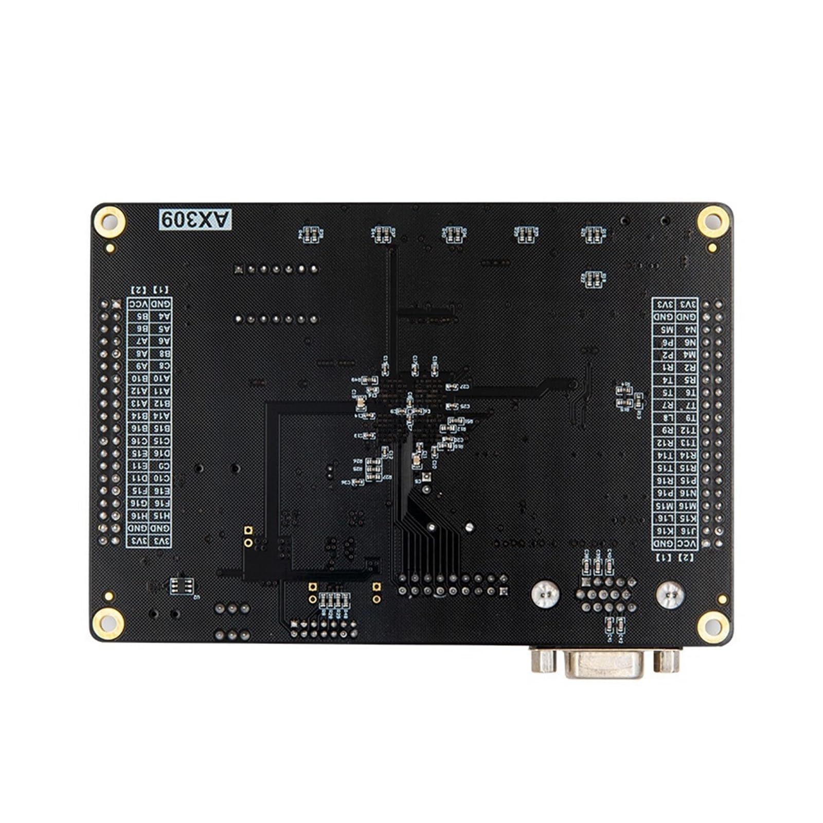 Placa de Desarrollo FPGA Black Gold Spartan6 XC6SLX9, Placa de Aprendizaje Inicial FPGA con descargador(AX309 Development Board)