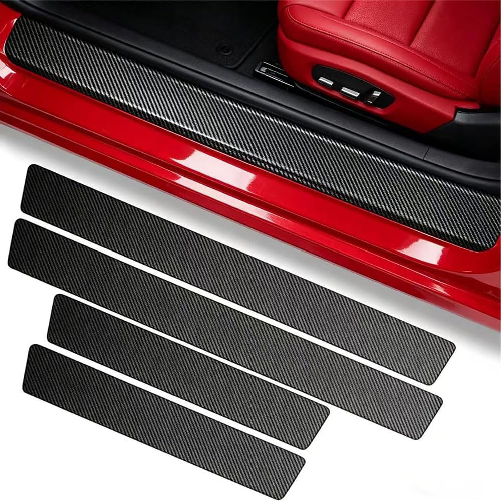 DGHXTDPOZ Car Door Sill Protector for MG HS EHS 2025 PHEV,Door Sill Scuff Plate Entry Guard Bumper Protector Strip Anti Scratch Waterproof Protection Film