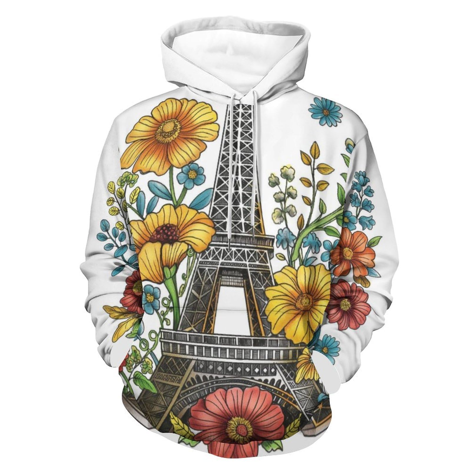 Sweatshirt Pullover Tour de Fleurs colorées S - 8