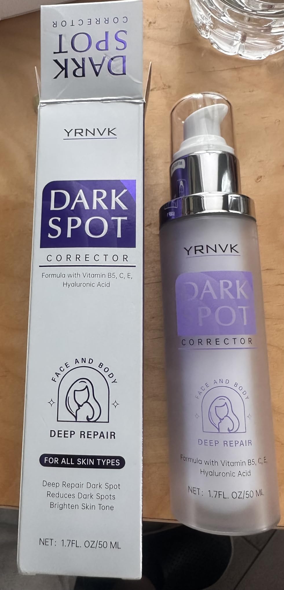 YRNVK Dark Spot Remover for Face and Body, Dark Spot Corrector, Rapid Tone Repair Retinol Cream, Melasma Treatment with Vitamin C, Upgraded Skin Care Cream for Women 1.7 Fl Oz