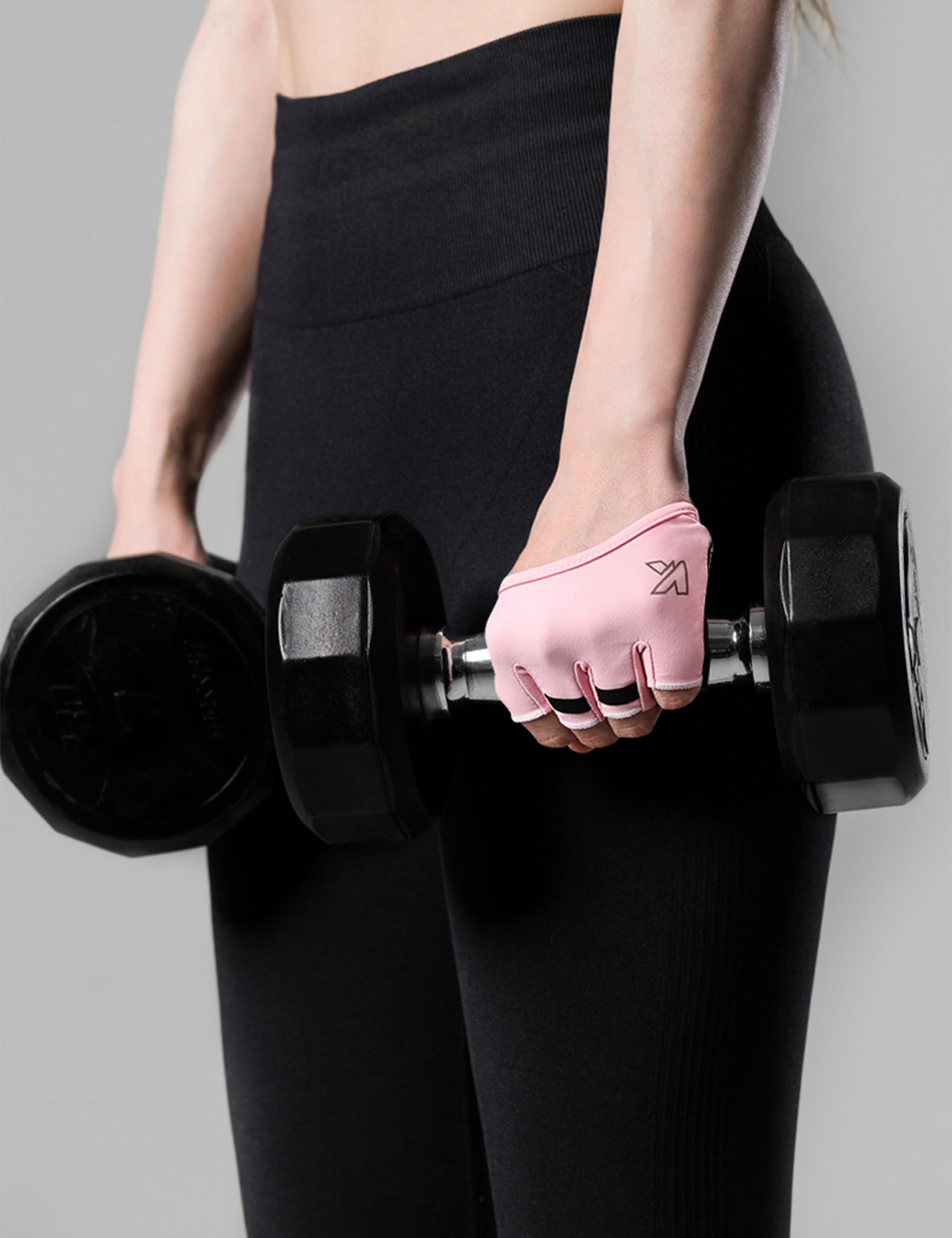 KUTOOK Gym Gloves Men Women Non-slip Breathable Fitness Gloves for Artistic Gymnastics Dumbbells Bodybuilding and Weight Lifting Unisex,Pink S - Image 2