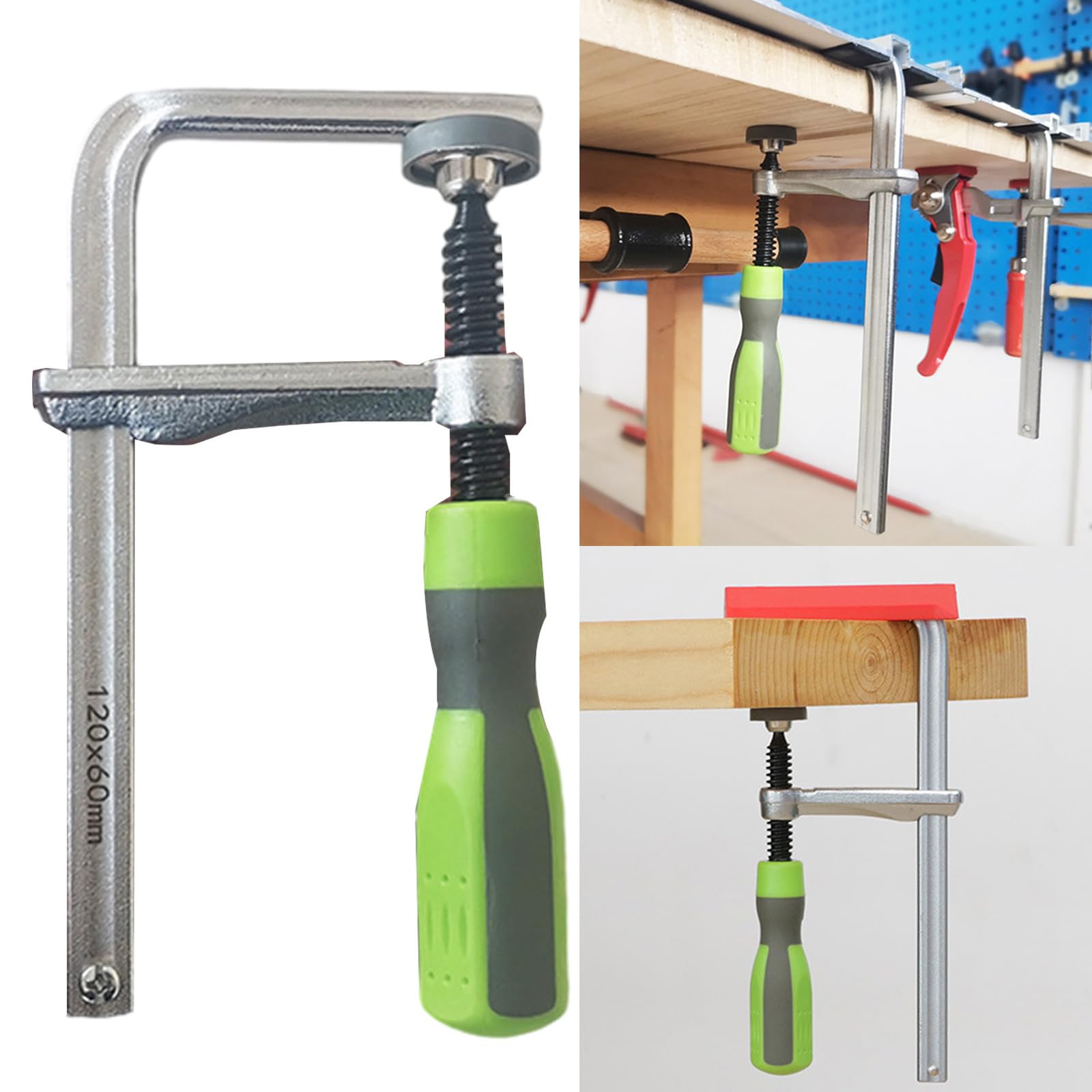 SZYDD Woodworking Guide Rails Clamp Dovetail Clamps Quick Adjustable Track Sawing Rails Clamp for Carpentry Table Track Sawing Plastic Handle Woodworking Track clamp