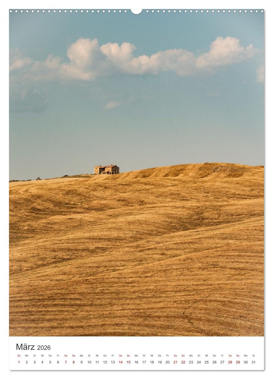 Toskana - Sonne, Wein und Kultur (hochwertiger Premium Wandkalender 2026 DIN A2 hoch), Kunstdruck in Hochglanz: Genießen Sie die atemberaubenden Bilder der Toskana. (CALVENDO Orte)