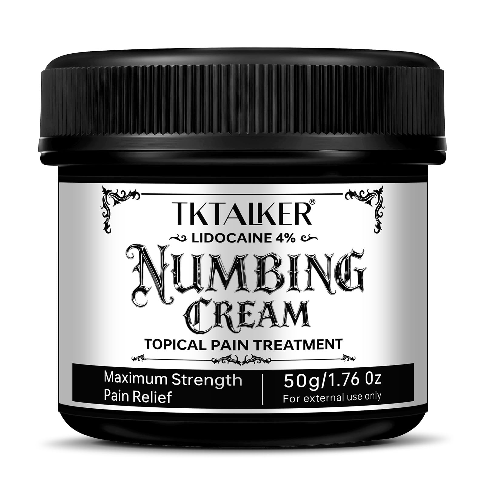 Echoes of the spring Numbing Cream Maximum Strength with 4% Lidocaine, Topical Pain Relief Cream with Aloe Vera, Fast-Acting Skin Comfort, Non-Greasy,