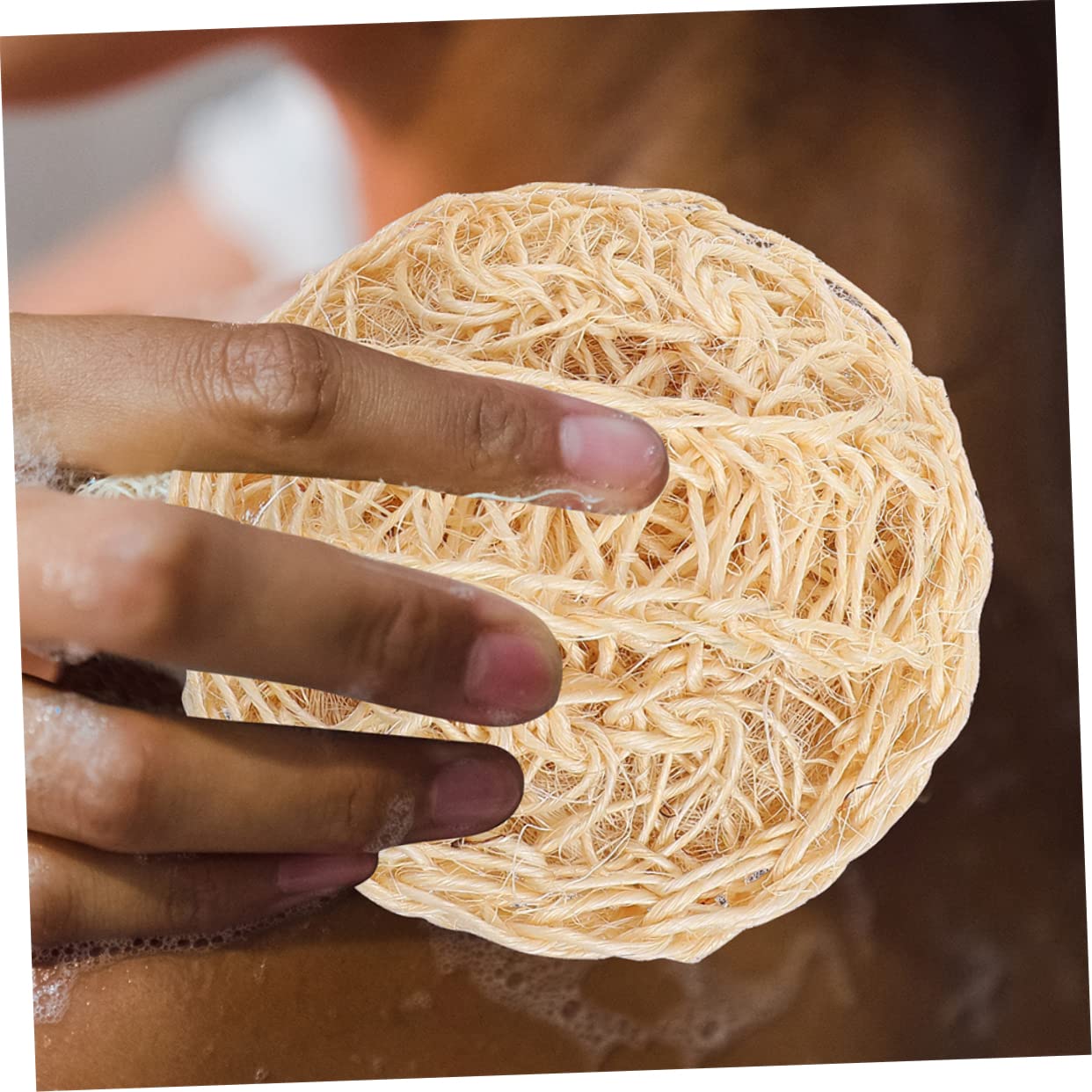 LIFKOME 3Pcs Sisal Body Scrubbers for Exfoliating and Cleansing Comfortable Bath Balls for Home and Travel Portable Bathing Supplies Durable and Easy to Use