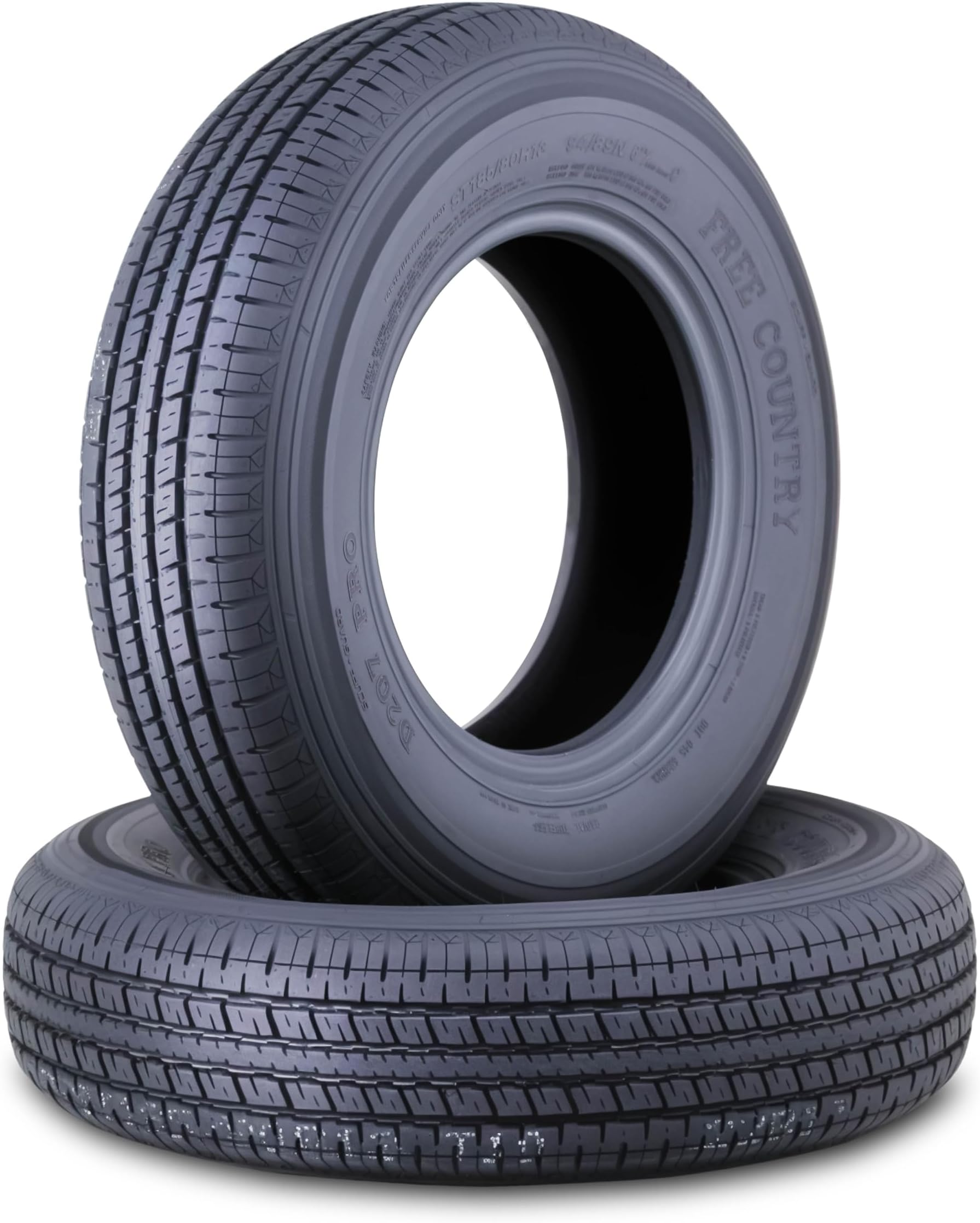 - 2 Premium Trailer Tires ST185/80R13 6PR LR C Steel Belted Radial w/Scuff Guard 89/94N