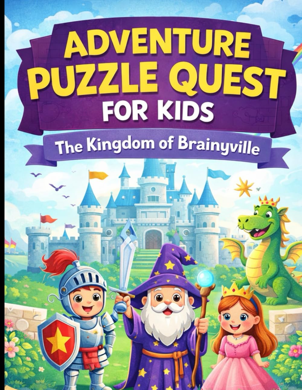 Adventure Puzzle Quest For Kids- The Kingdom of Brainyville: Activity Book